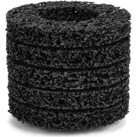 5 Stück Stripping Wheel Poly Strip Wheel Disc Rust Clean Grinder Winkelscheiben Schwarz 100 Mm 60
