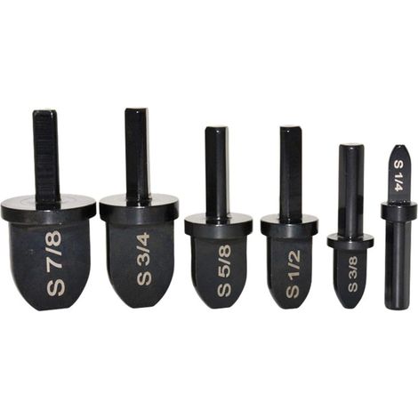 6-teiliges Crimp-bohrer-set Mit Bits 1/4 Zoll, 3/8 Zoll, 1/2 Zoll, 5/8 Zoll, 3/4 Zoll, 7/8 Zoll, Kupferrohr-expander Für Schraubendreher, Multifunktions-crimpwerkzeug Für Kupferrohr, Tragbarer Lagerst