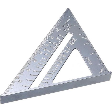 7-zoll-quadratlineal Aus Aluminiumlegierung, Anschlagwinkel Zoll, Hochpräzise Winkelmessermessung, Hochpräzises Messwerkzeug Für Zimmermannsingenieure