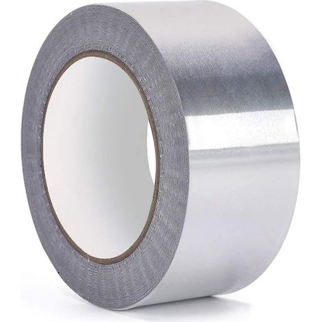 Aluminiumfolienband, Aluminiumfolienband, Hohe Temperatur, Wasserdicht, Für Kanäle, Hvac-reparatur, Metallreparatur, Schmuckherstellung, Silber (5 Mm X 50, 2 Rollen)