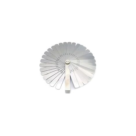 Dickenmessgeräte, 32 Klingen, Stahldickenmessgerät, Metrisches Dickenmessgerät, Imperial, Zum Messen Der Schlitzbreite, Dickengrößen (0,02–1,00 Mm)