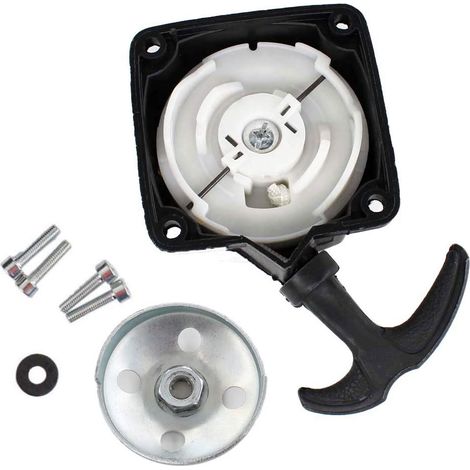 Ersandy Rückstoßstarter Und Starterplatte Für Freischneider, 2-takt-erdbohrpumpe, 30–50 Cm³, 67 Mm Achsabstand