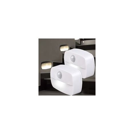 Led-nachtlicht, [2 Stück], Automatisches Ein-/ausschalten, Pir-led-nachtlicht, Wandleuchte, Bewegungsmelder, Schrankleuchten, Sichere Lichter Für Treppen, Flur, Badezimmer, Küche, Kleiderschrank [ener