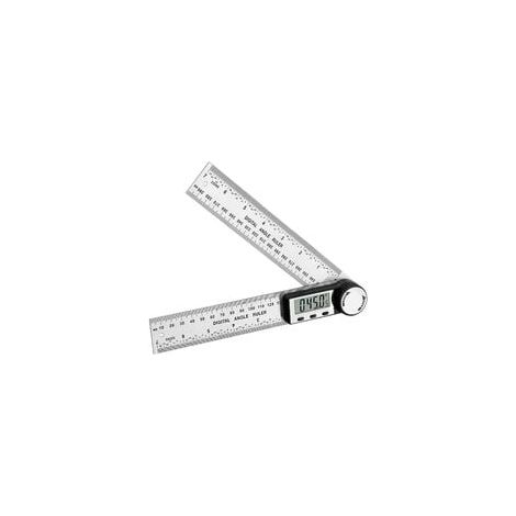 2-in-1 Digitaler Winkelmesser/winkelmesser Mit Halte-/umkehrfunktion, Nullpunktumkehr, 200 Mm Winkelmessgerät Aus Edelstahl Mit Lcd-anzeige (mm/zoll) Für Holzbearbeitung Und Bauwesen