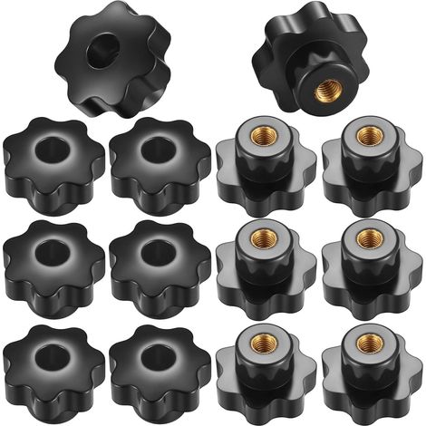 14 Stück M8 Rändelgewinde-anziehknopf, Griff Sternknöpfe Innengewinde Für Mechanische Geräte, Instrumente