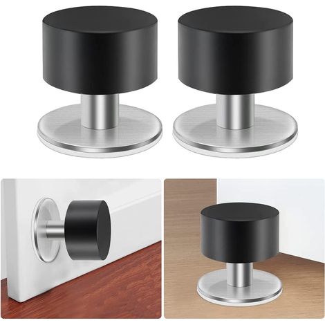 2pcs Stabiler Türstopper Aus Edelstahl, Türstopper, Türstopper Für Die Wand, Türstopper Aus Edelstahl, Türstopper Aus Edelstahl, Selbstklebende Türstopper, Bodentürstopper Für Die Wandmontage