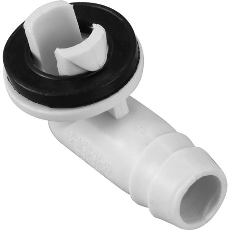 Ac-ablaufschlauchanschluss Für Klimaanlage, Eckbeschlag Mit Gummi Für Split-einheiten Und Fenster-ac-einheit 3/5 Zoll (15 Mm)