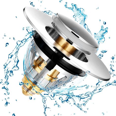 Abflussfilter, Waschbecken-abflussfilter, Badewannenstopfen, Universeller Edelstahl-sprungkern, Haarfilter Für Waschbecken, Waschbecken, Küche, Badezimmer, 33,5–36 Mm