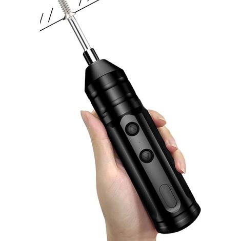 Akku-elektroschrauber-set – Mini-bohrmaschine 250 U/min – Wiederaufladbar Über Usb – Tragbares Auto-reparatur-werkzeug-set Mit Usb-kabel (größe: 10 Stück Batch-kopf)