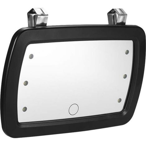 Auto-sonnenblendenspiegel, 6 Led-kosmetikspiegel, Kfz-make-up-spiegel, Kosmetikspiegel Mit Touchscreen Für Auto, Lkw, Suv