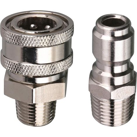 Hochdruckreiniger-schnellanschluss-adapter-set, 3/8 Zoll Außengewinde, 5000 Psi 1 3/8 Zoll Schnellanschluss-set – Außengewinde