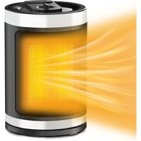Keramik-heizlüfter, Heizkörper Und Ventilator, Sofortiger Komfort, Aqua-zusatzheizung, Badezimmer, Warm-kalt-belüftung, 3 Geschwindigkeiten, 1500 W, Geräuschlos