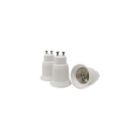 Lampensockel-adapter, 3er-pack – Weiß – Gu10-sockel Auf E27-sockel-adapter Für Energieeffiziente Halogen-led-glühbirnen
