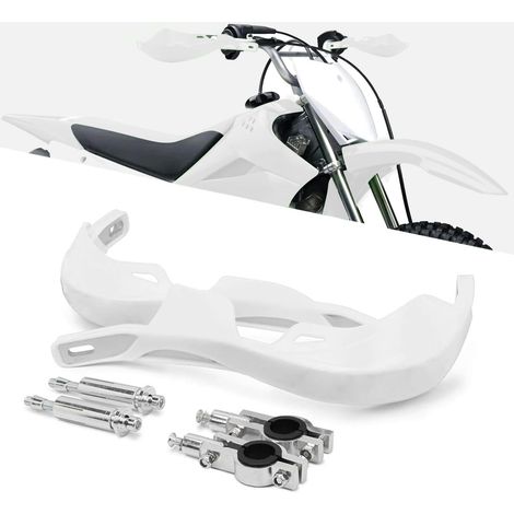 Motorrad-handschutz, Motorrad-lenker-handschutz 22 Mm Bis 28 Mm Für Ron Atv Pit Bike Off-road Motocross Enduro Mx-weiß