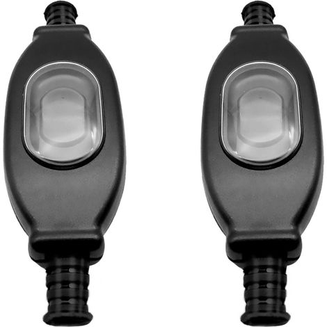 Netzkabelschalter, 2 Stück 250 V Wasserdichter Kabelschalter, Ip65 Staubdichter Und Wasserdichter Kabelschalter, Geeignet Für Beleuchtungskörpertransformatoren