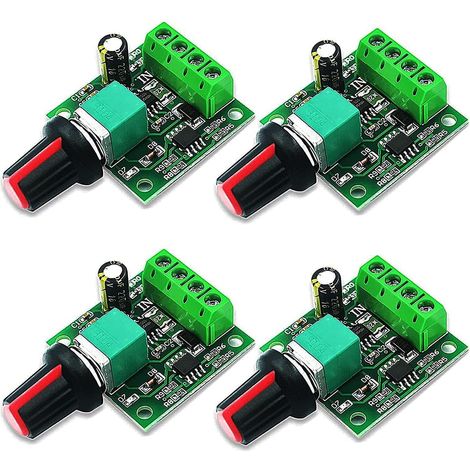 4 Stück 1,8 V, 3 V, 5 V, 6 V, 12 V, 2 A, Pwm-geschwindigkeitsregler, Gleichstrommotor-spannungsregler, Led-voltregler-dimmer, Einstellbarer Steuerschalter