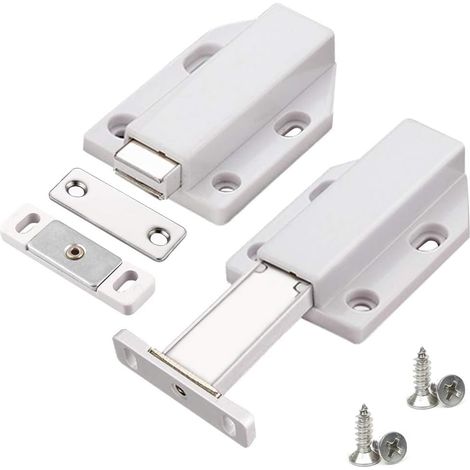 Push To Open 2 Stück Push Open Push Schranktür Magnetverschluss Für Schrankschubladensystem Magnetverschluss Riegel Push Türdämpfer Für Schranktür