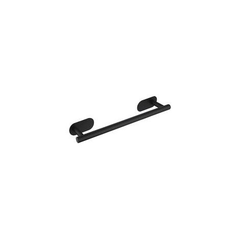Schwarzer Handtuchhalter Zur Wandmontage, Selbstklebender Handtuchhalter, 40 Cm, Badezimmer-handtuchhalter, 304 Edelstahl, Mattschwarz.