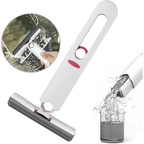 Tragbarer Extrusionsmopp, Waschbeckenreinigung, Mini-mopp, Wasserabsorbierender Schwammkopf, Kinder-mopptuch, Badezimmer, Küche, Geschirrspülen, Büro, Auto, Alternative Glas