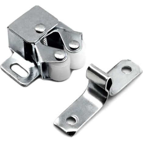 12 Stück Schrankschnäpper, Türverschlüsse, Doppelrolle, Verzinkt, Schrankschnäpper, Türschließer Für Küchenschränke, Schränke Und Schubladen