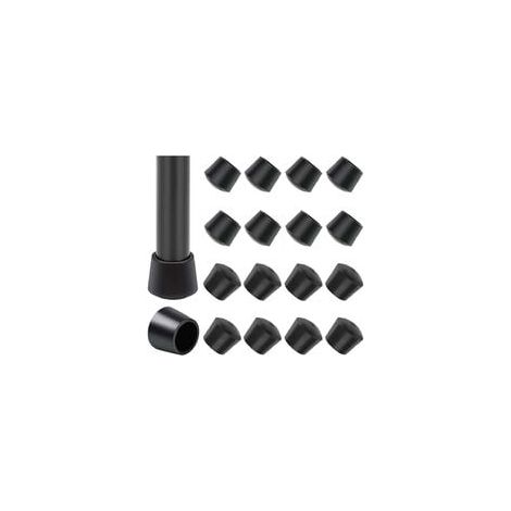 16er-pack Stuhlschutzkappen, Stuhlbeinkappen Aus Gummi, Stuhlbeinschutzkappen, Innendurchmesser - 1 Zoll / 25 Mm, Schwarz