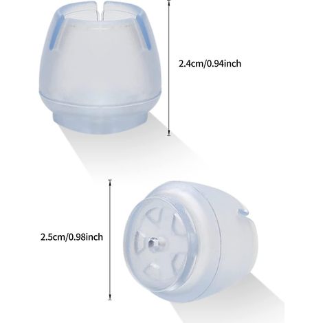 24 Stück Stuhlkappe, Stuhlbeinschutz, Stuhlbeinkappe, Runde Stuhlbeinkappe, Verhindert Kratzgeräusche, Für Tische, Stühle, Sofas Und Andere Möbel (17–21 Mm)