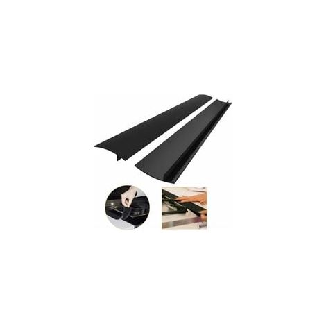 Set Mit 2 Küchenarbeitsplatten-kantenleisten, 25 Zoll/63 Cm, Silikon-kochfeld-/arbeitsplatten-fugenabdeckung, Lange Füllleiste Zum Abdichten Von Flüssigkeiten Zwischen Arbeitsplatte