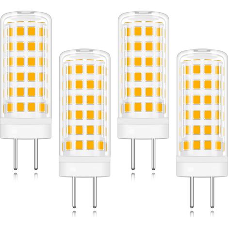 4er-pack Led-glühbirne Mit 9 W Gy6.35-sockel, Ac/dc, 220 V, Warmweiß 3000 K, Entspricht 9 W Halogen-ersatzbirne [energieklasse A+]