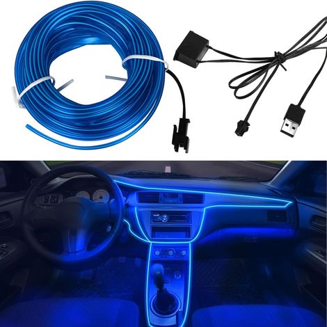 5 M Auto-innenbeleuchtung, Led-auto-innenbeleuchtung, 5 V El-draht, Led-lichtleiste Für Auto-innenraum, Led-auto-innenlichtleiste, Auto-innenlicht-draht, Auto-innen-led-streifen