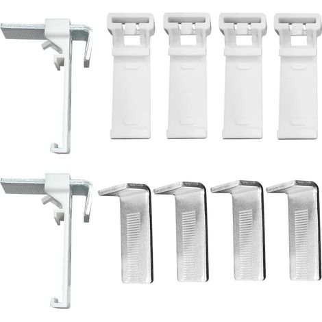 6 Stück Klemmhalterung Für Rollos, 6 Stück Ohne Bohren, Duo-rollo-klemmhalterung Für Pvc-rollo, Holzfenster, Türflügel