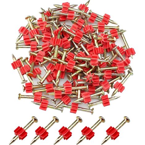 90 Stück Zementnägel, Korrosionsbeständige Mauerwerksnägel, Mauerwerksnägel Für Stahlplatten, Beton, Holzbretter, Heimwerken Und Heimwartung (30 Mm)