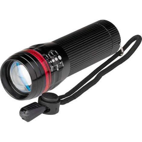 Alumini Tragbare Led-taschenlampe – Mini-led-taschenlampe Mit 3 Helligkeiten – Notfall- Oder Taschen-arbeitslampe, Reichweite 50 M Mit Einstellbarem Fokus