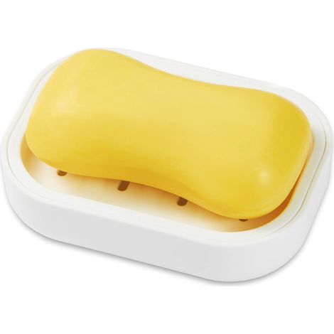 Badezimmer-seifenschale. Starkes Abtropfen. Hält Die Seife Trocken. Leicht Zu Reinigende Seifenschale (weiß).