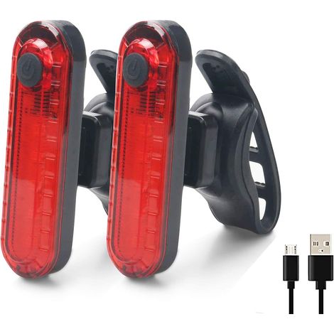 Fahrradrücklichter – 2 Stück Fahrradrücklichter, Usb Wiederaufladbare Wasserdichte Cob-led-fahrradrücklichter, 4 Beleuchtungsmodi Für Sicherheit Und Sichtbarkeit