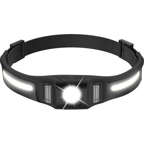 Gt30 Wiederaufladbare Led-stirnlampe 650 Lm Mit Rotem Licht, Bewegungssensor – 10 Beleuchtungsmodi, Extrem Leistungsstarke 270°-cob-stirnlampe, Usb-c Ipx4 Stirnlampe [energieklasse A+++]