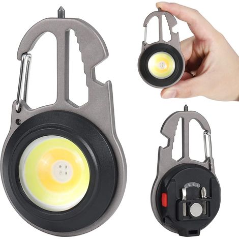 Mini-led-taschenlampe, Schlüsselanhänger, Tragbare Arbeitsleuchte, 800 Lumen, Led-taschenlampe, 7 Modi, Wiederaufladbar Und Wasserdicht, Wasserdichtes Notlicht-gadget Für Den Einsatz Im Feld [energiek