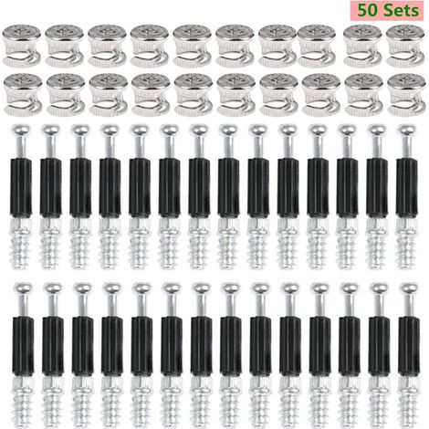 Nockenbeschläge, 50 Paar, Möbel-, Schrank- Und Plattenverbindungen, Ø 15 Mm, Unsichtbare Küchenmöbel-verbindung, Schrank, Holzschrank, 40 Mm