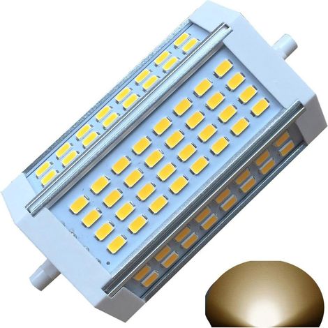 R7s Led J118, 118 Mm, Dimmbar, 30 W, Warmes Licht, 3000 K, Warmweiß, Ac 220 V, 3000 Lm, Schlanker J-led-strahler Für Gleichwertige R7s 300 W, 400 W Halogen-glühlampen, Ersatz [energieklasse E]