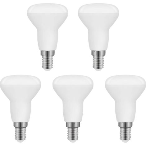 R50 E14 5w Led-glühbirne, R50 Led E14 Reflektor Äquivalent E14 40w Glühlampe, Kaltweiß 6500k 550lm, Nicht Dimmbar, 5er-pack [energieklasse F]