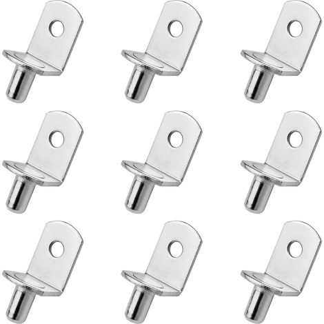 25 Stück Regalstützklammern Aus Metall, Regalstützstifte Für Regale, L-förmige Stützhalterung Für Holz- Oder Glasschränke, Schränke, Bücherregale