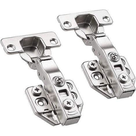 Soft-close-scharniere Für Schränke, 35 Mm, Schranktürscharnier, 110 Grad, Vollständig Überlappendes Möbelscharnier Mit Installationsschrauben, 1 Paar (2 Stück)