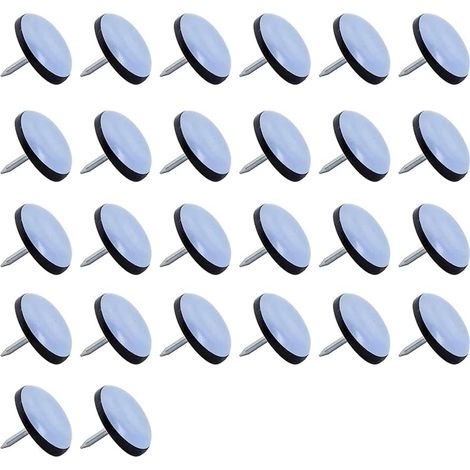 Teflon-gleiter, 26 Stück Teflon-gleitpad Ø 22 Mm Teflon-möbelgleiter, Professionelle Möbelgleiter-gleitpads Mit Nägeln, Gleitgleiter-gleitpads Für Möbel Und Stühle