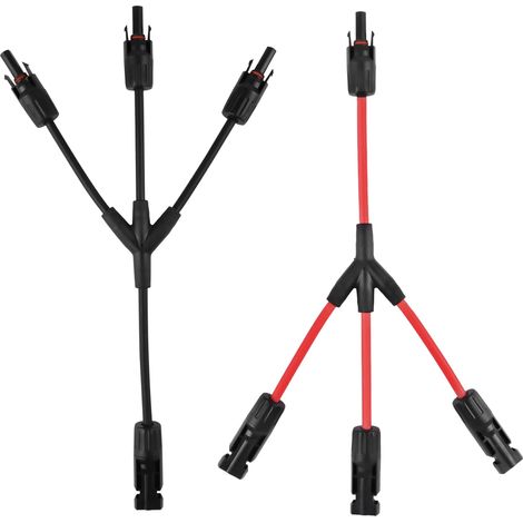 Y-typ-solaranschlüsse, 2 Stück (1 Bis 3 Zweige), Professioneller Wasserdichter Solarpanel-anschluss, Solarpanel-kabel, Für Parallel Geschaltete Photovoltaik-module Mmf + Ffm