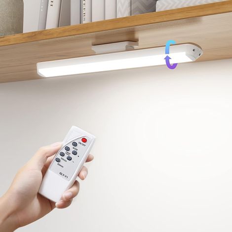 Dimmbare Led-schranklampe 34 Cm Mit Fernbedienung, Touch- Und Wiederaufladbarer Wandleuchte, Verstellbare Led-lichtleiste Unter Dem Schrank, Kabellose Küche Mit 3 Beleuchtungsmodi 4000 K–6500 K