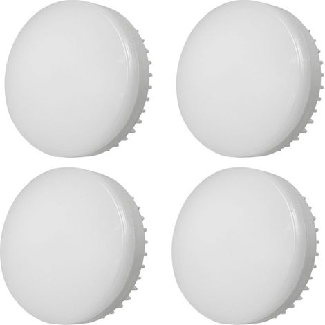 Dimmbare Led Gx53 7w 85-265v Schrankleuchte. Wandleuchte Aus Aluminiumdruckguss, 4 Stück, Kaltweiß 6000k