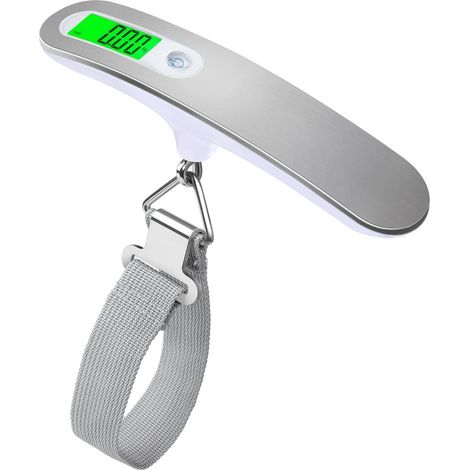 Gepäckwaage, Elektronischer Koffer, Tragbare Waage, Max. 50 Kg (lb, G, Oz, Kg), Tara-funktion, Feststellgewicht, Batterie Für Reisen/post/einkauf