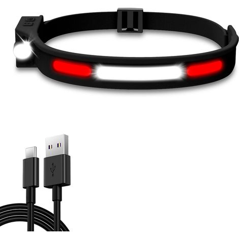 Wasserdichte Wiederaufladbare Stirnlampen Und 5 Modi Halolight 350 Lumen, Stirnlampe Zum Laufen, Kinder, Camping, Radfahren, Angeln, Heller Led-scheinwerfer