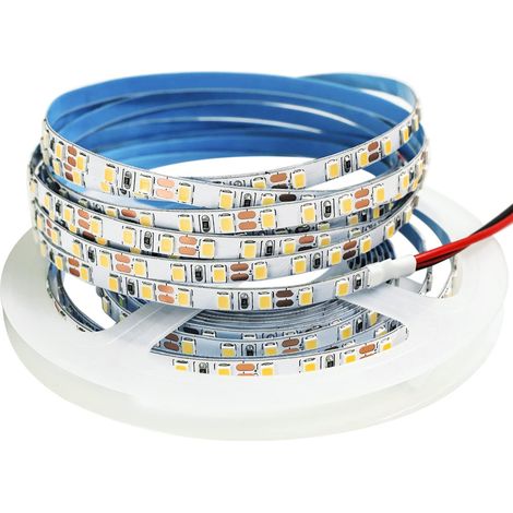 12 V Led-streifen, 1 Cm Breit, 3000 K Led-streifen, 5 M, Warmweiß 2835, Ip65, 120 Leds/m, Insgesamt 600 Leds, Led-lichtleiste Für Schlafzimmer, Küchendekoration