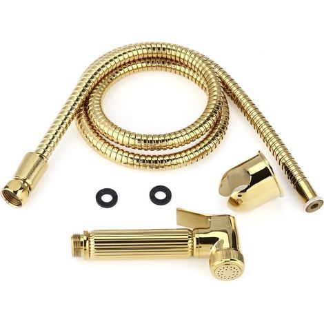 Hygieneset Wc/toilettendusche, Tragbares Bidet, Wandbrause/sprühkopf/handbrause, Shattaf-set Für Körperpflege, Hygiene, Töpfchen, Toilette, Gold