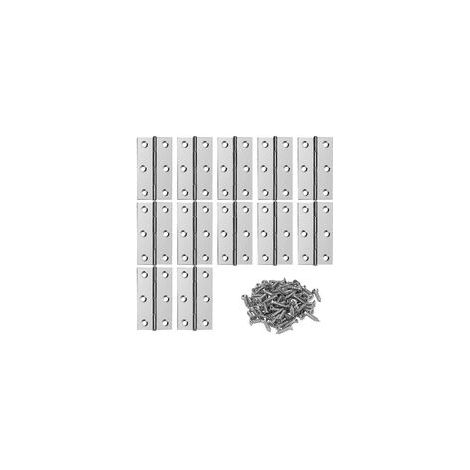 Edelstahlscharniere, Türscharniere, Möbelscharnierverbinder Mit Schrauben Für Wohnmöbel, Hardware, Schrankschutz, Schubladentür, 66 X 38 Mm, 12 Stück